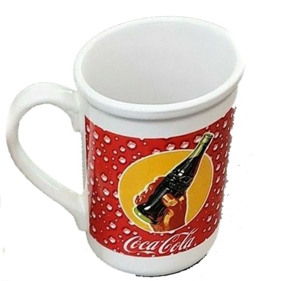Coca Cola Mug Cups 14 oz, NWT The Real Thing Set of 3 Microwave Dishwasher Safe - Picture 4 of 13